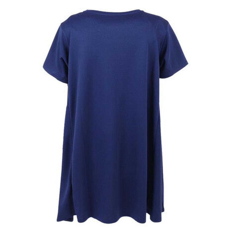 【10%OFFクーポン対象!7/5まで】ダンスキン(DANSKIN)(レディース)半袖Tシャツ レディース ノンウェット ロングレングス DC723113 EP