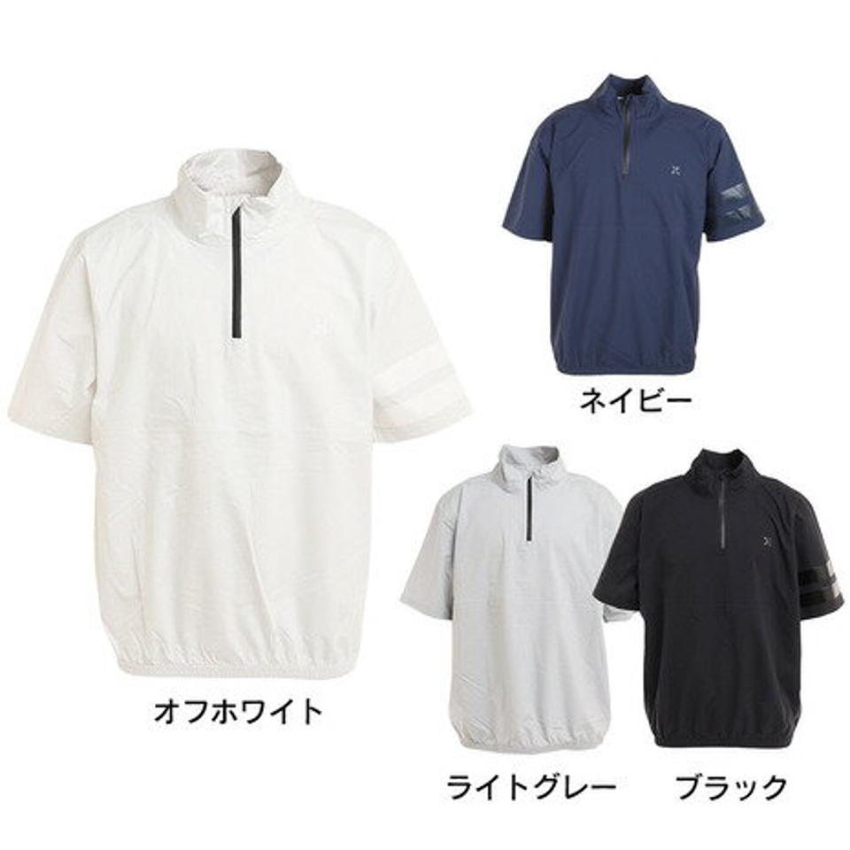 ハーレー(HURLEY)(メンズ)ゴルフウェア レインウェア 撥水 防水 耐水 プルオーバー 半袖シャツ PHANTOM MJK2200003