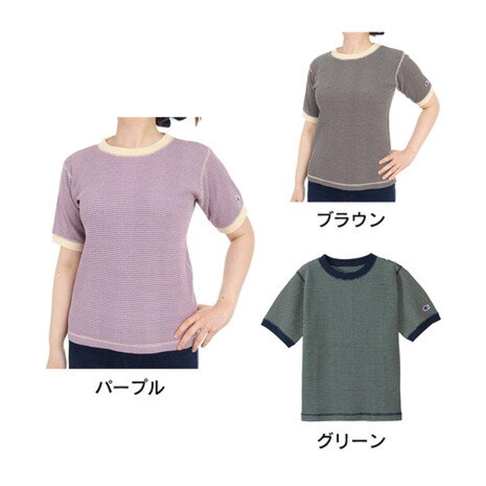 【10%OFFクーポン対象!8/10まで】チャンピオン-ヘリテイジ(CHAMPION-HERITAGE)(レディース)半袖Tシャツ レディース ボーダーTシャツ CW-X325