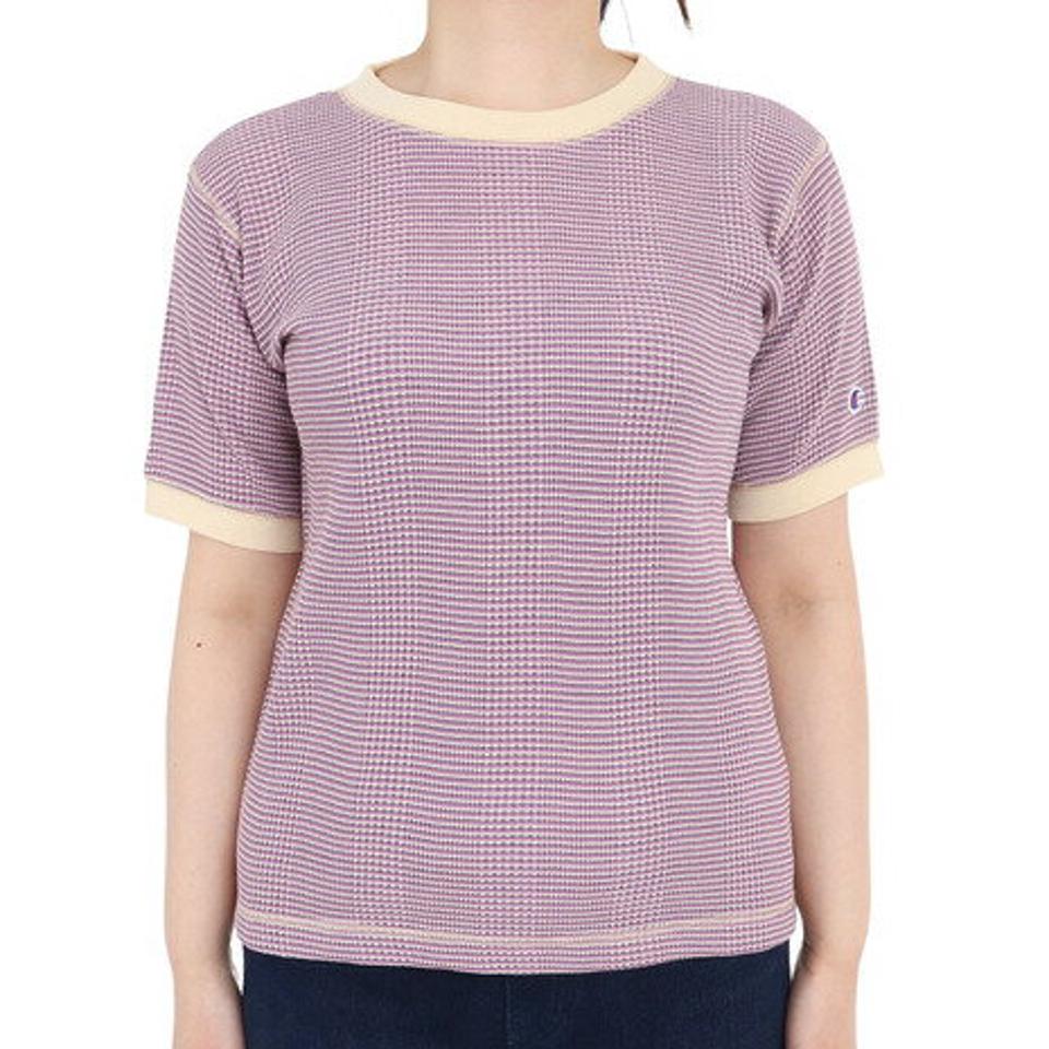 【10%OFFクーポン対象!8/10まで】チャンピオン-ヘリテイジ(CHAMPION-HERITAGE)(レディース)半袖Tシャツ レディース ボーダーTシャツ CW-X325