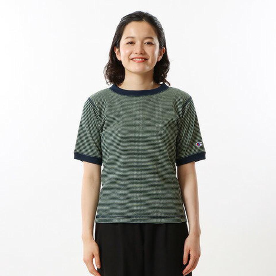 【10%OFFクーポン対象!8/10まで】チャンピオン-ヘリテイジ(CHAMPION-HERITAGE)(レディース)半袖Tシャツ レディース ボーダーTシャツ CW-X325