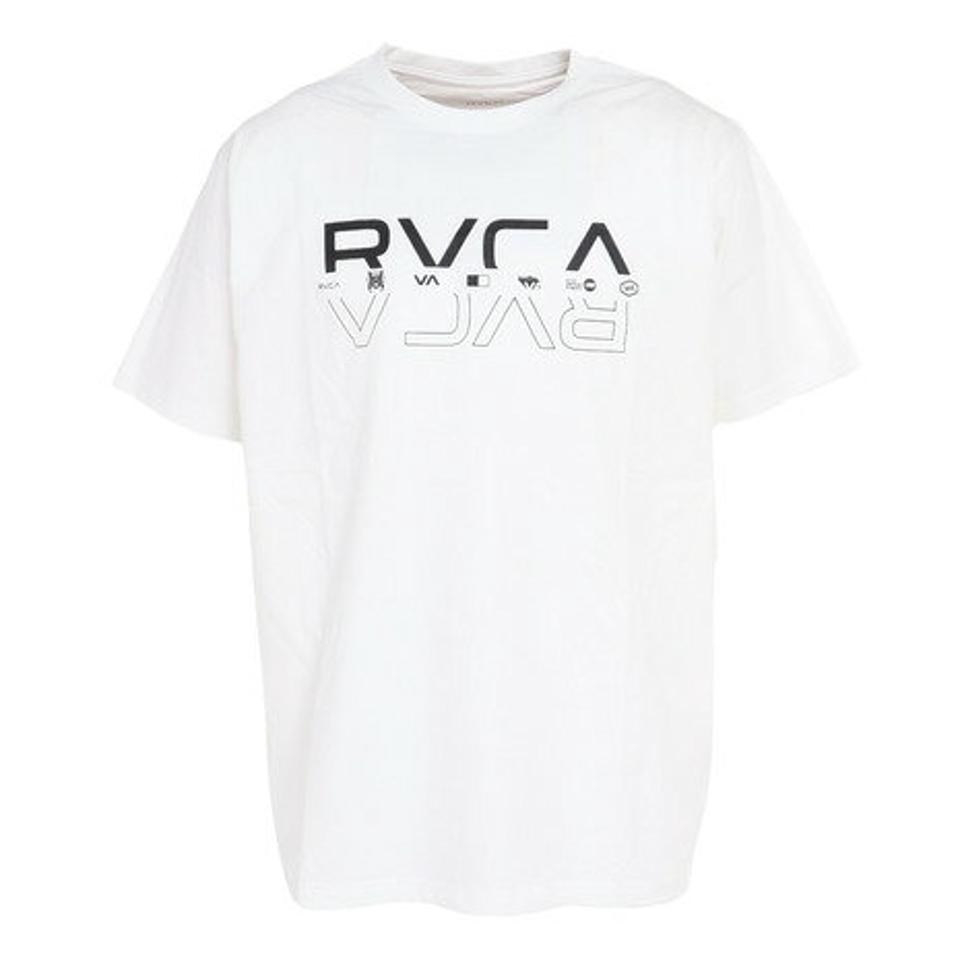 【10%OFFクーポン対象!8/10まで】ルーカ(RVCA)(メンズ)半袖Tシャツ メンズ ダブル スピリット BD041263 WHT