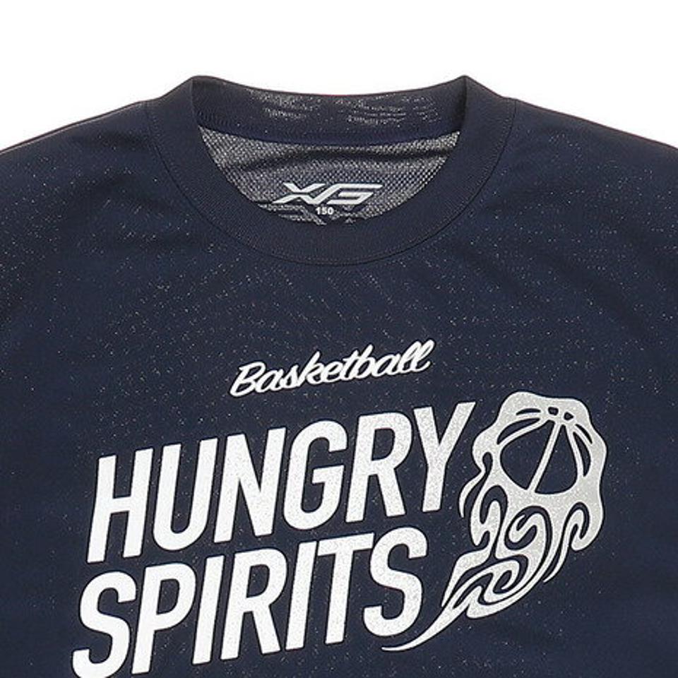 エックスティーエス(XTS)(キッズ)ジュニア ドライ 吸汗速乾 長袖Tシャツ 751G0ES1640 NVY バスケットボールウェア