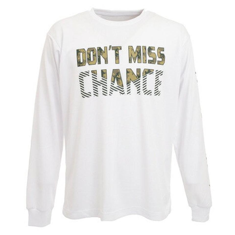 エックスティーエス(XTS)(メンズ)ドライ 吸汗速乾 メッセージTシャツ 751G0CD1634 WHT バスケットボールウェア ロンT