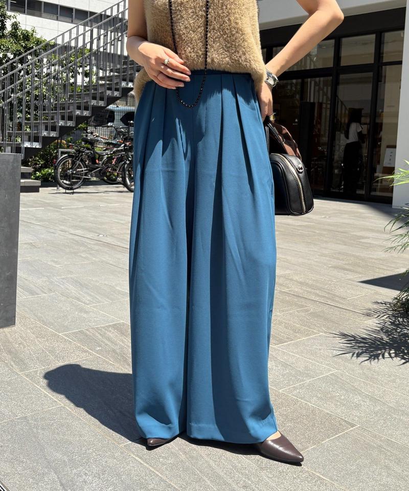 【累計販売数3万枚突破/22色4サイズ展開!】タックワイドパンツ