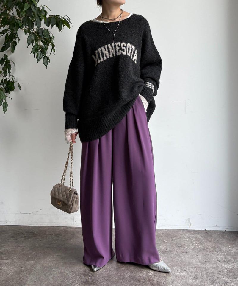 【累計販売数3万枚突破/22色4サイズ展開!】タックワイドパンツ