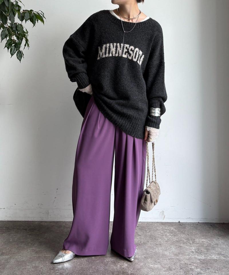 【累計販売数3万枚突破/22色4サイズ展開!】タックワイドパンツ