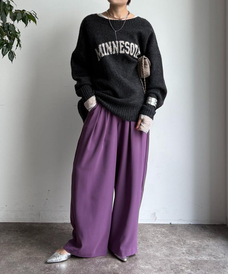 【累計販売数3万枚突破/22色4サイズ展開!】タックワイドパンツ