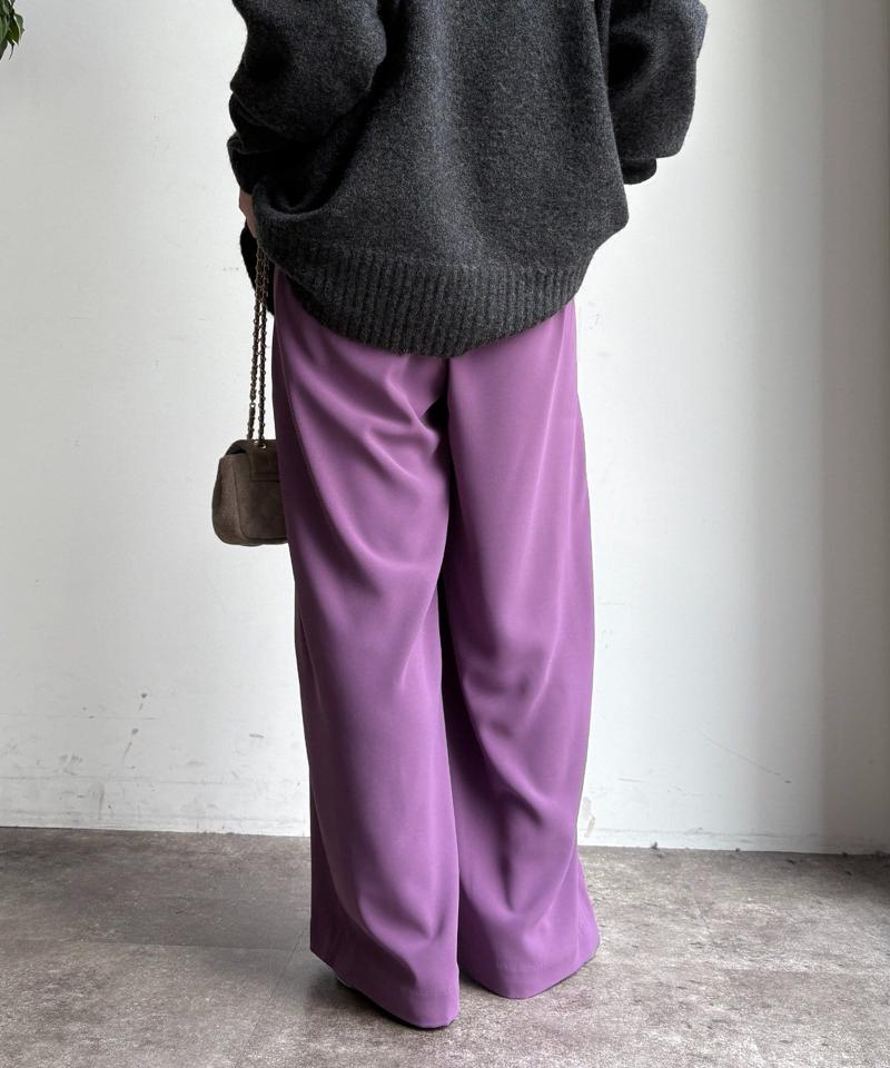 【累計販売数3万枚突破/22色4サイズ展開!】タックワイドパンツ