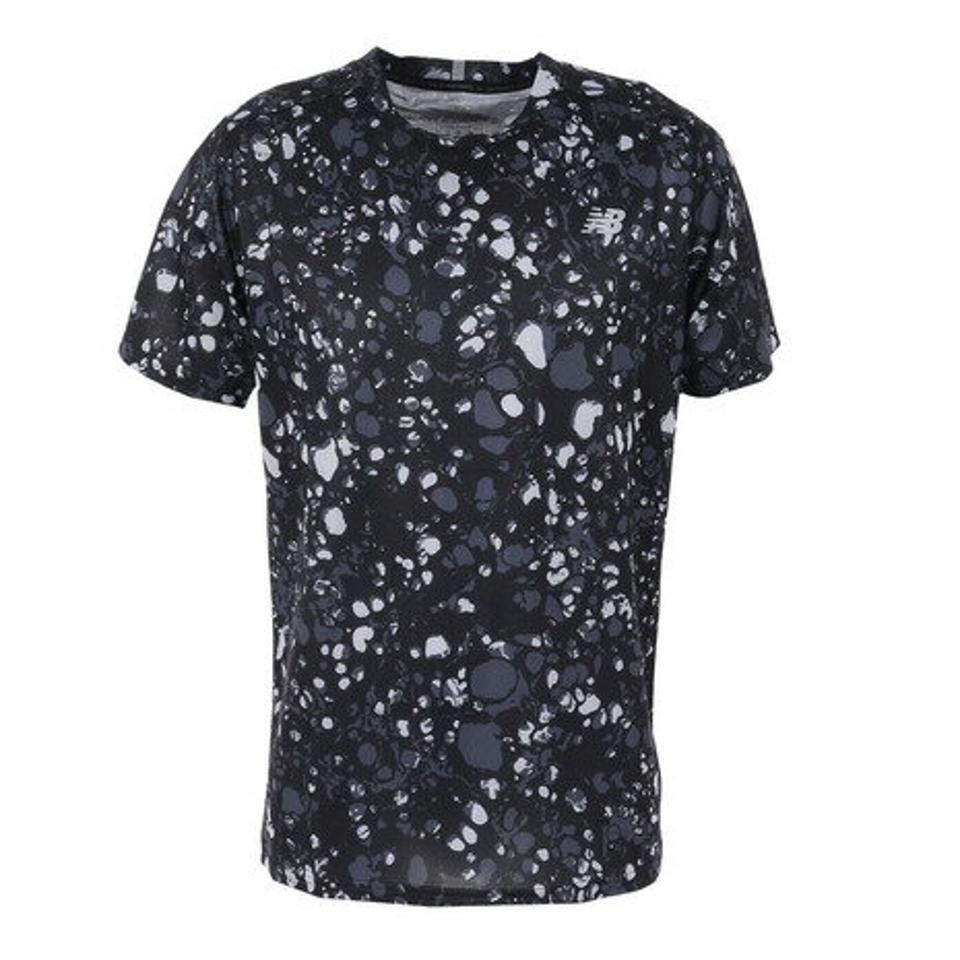 ニューバランス(new balance)(メンズ)半袖Tシャツ メンズ Coreラン プリンテッド MT13198BM