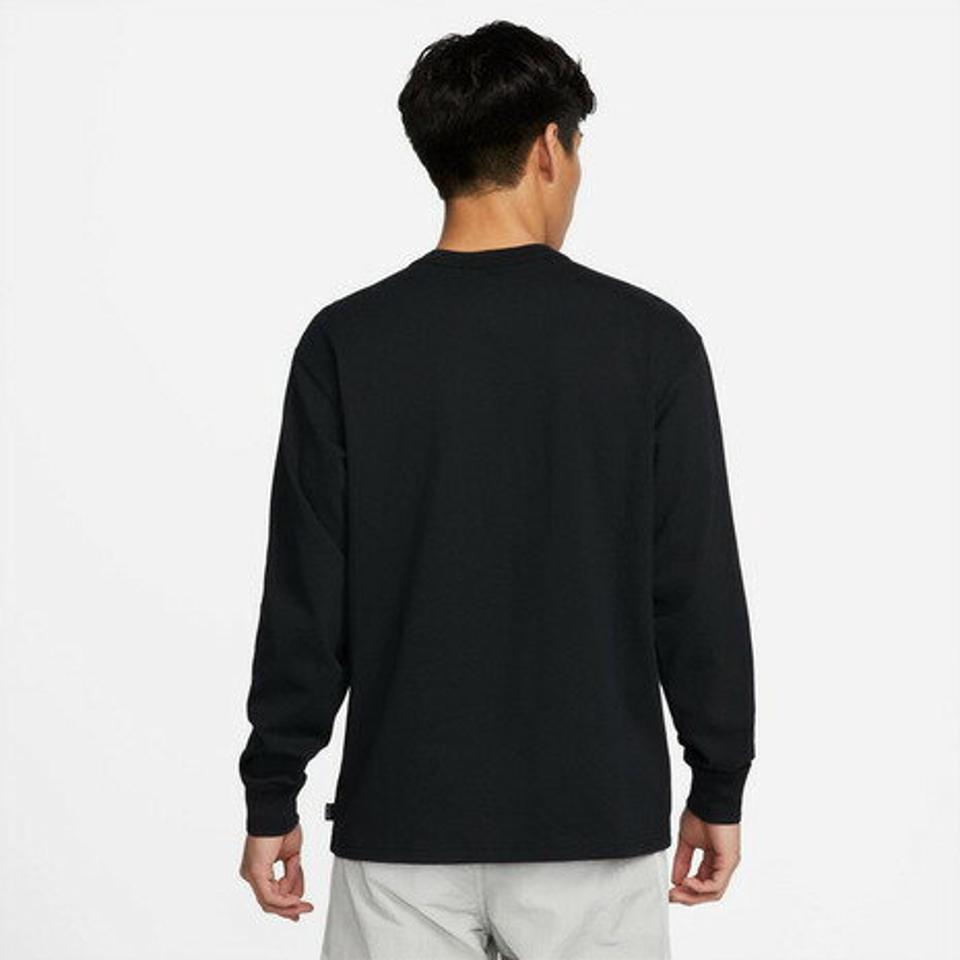 ナイキ(NIKE)(メンズ)Tシャツ 長袖 ロンT プレミアム エッセンシャル DO7391-010 黒 ブラック スポーツウェア カットソー カジュアル 24春商品