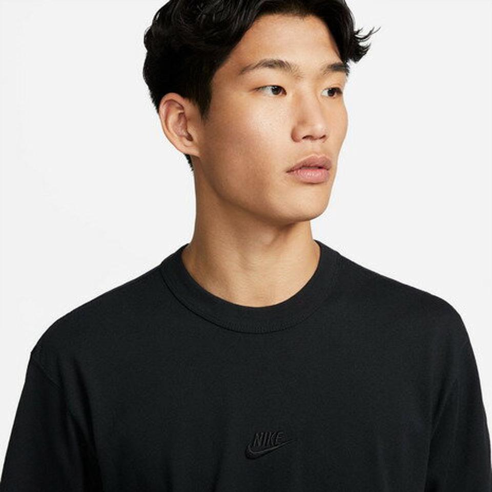 ナイキ(NIKE)(メンズ)Tシャツ 長袖 ロンT プレミアム エッセンシャル DO7391-010 黒 ブラック スポーツウェア カットソー カジュアル 24春商品