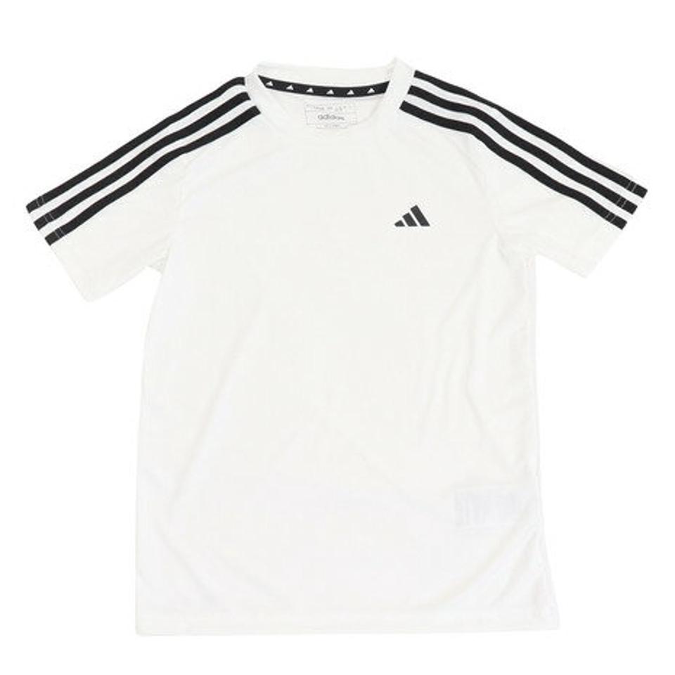 アディダス(adidas)(キッズ)Tシャツ 半袖 キッズ 上下セット AEROREADY スリーストライプス ECM35-HS1608