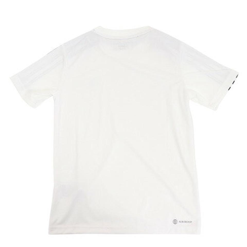 アディダス(adidas)(キッズ)Tシャツ 半袖 キッズ 上下セット AEROREADY スリーストライプス ECM35-HS1608