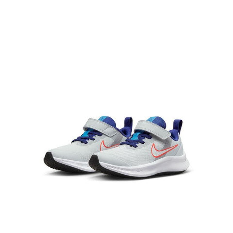 ナイキ（NIKE）（キッズ）ジュニアスポーツシューズ ベルクロ ベルト付き スニーカー スター ランナー 3 PSV DA2777-013