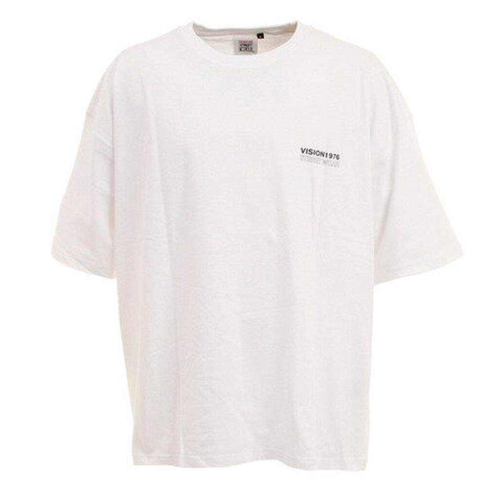 ヴィジョン(VISION)(メンズ)Tシャツ メンズ 半袖 シューズイラストBIG. 1505006-07 WHT カットソー