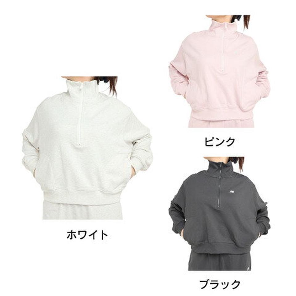ニューバランス(new balance)(レディース)ハーフジップ プルオーバー スウェットシャツ WT31501