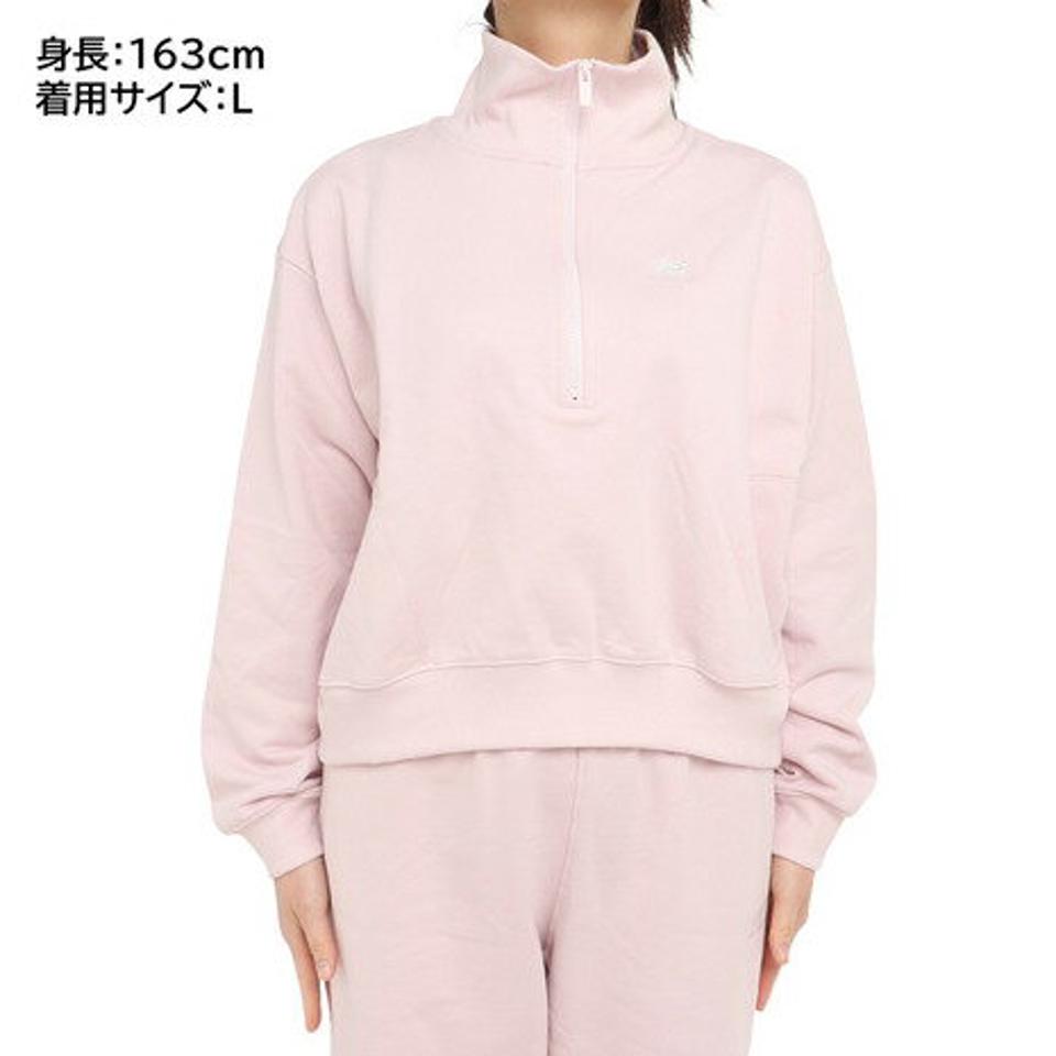 ニューバランス(new balance)(レディース)ハーフジップ プルオーバー スウェットシャツ WT31501