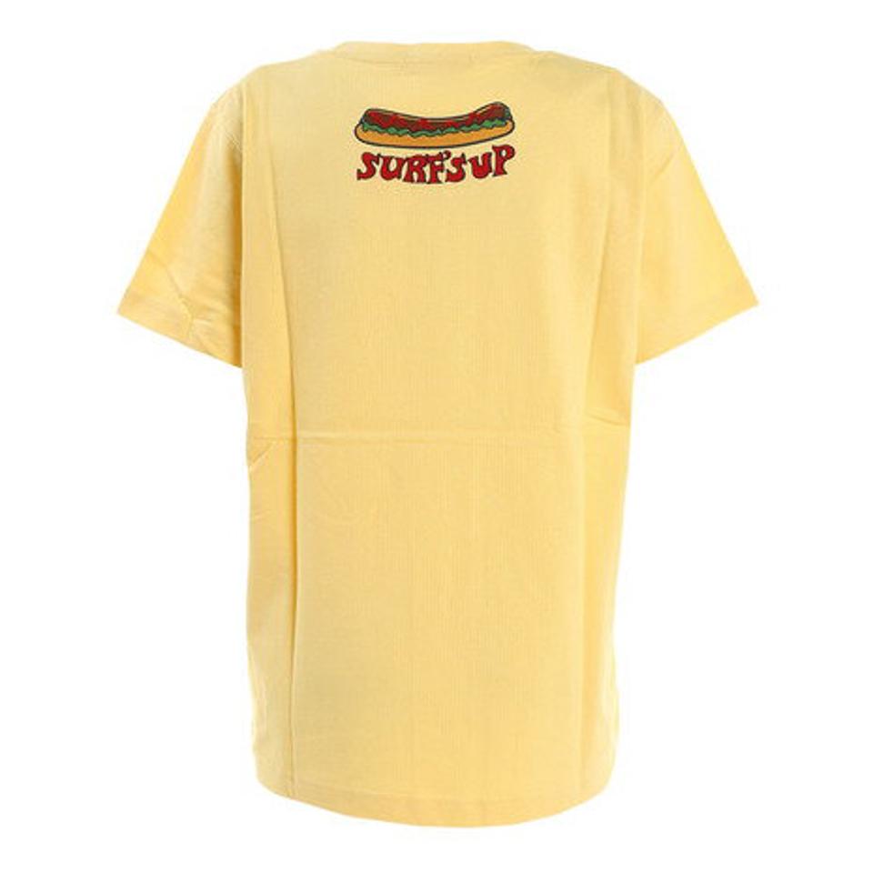 Surfs Up(Surfs Up)(レディース)Tシャツ レディース 半袖 プリントTシャツ ホットドッグ 212SU2ST153 YEL