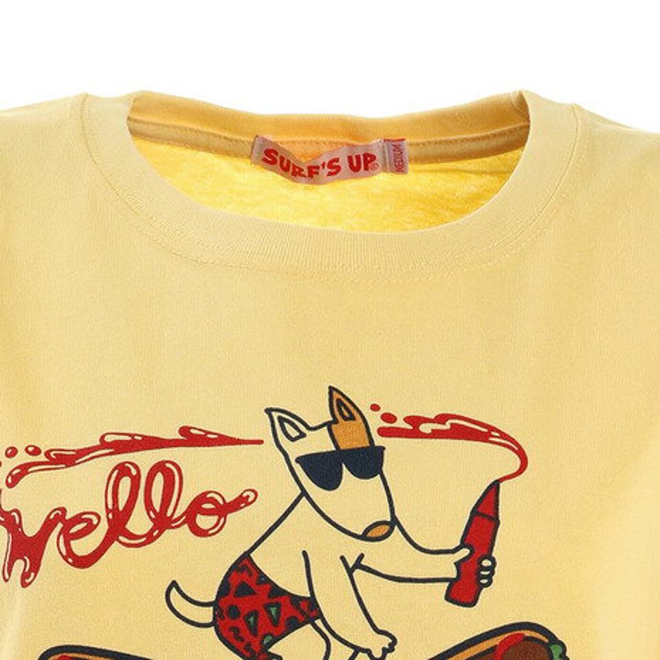 Surfs Up(Surfs Up)(レディース)Tシャツ レディース 半袖 プリントTシャツ ホットドッグ 212SU2ST153 YEL