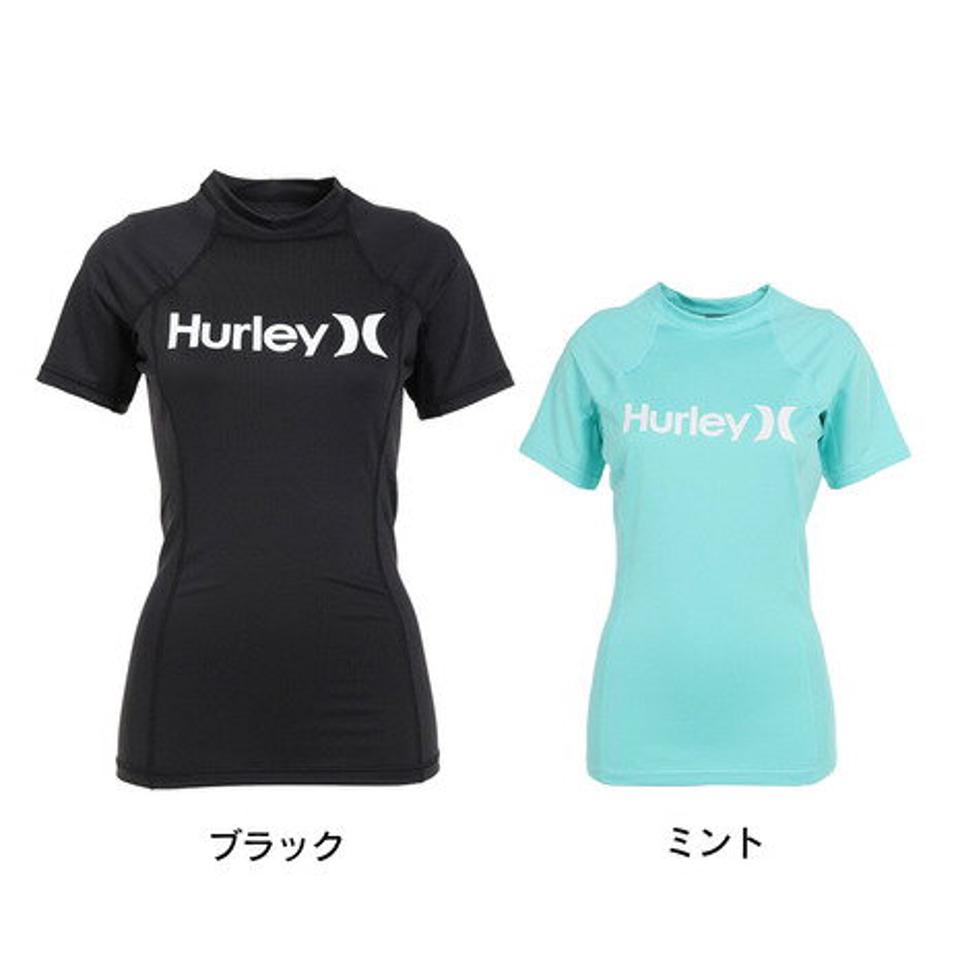 ハーレー(HURLEY)(レディース)ラッシュガード 半袖 Tシャツ レディース OAO 22 CJ7780 UVカット 紫外線対策 UPF50+