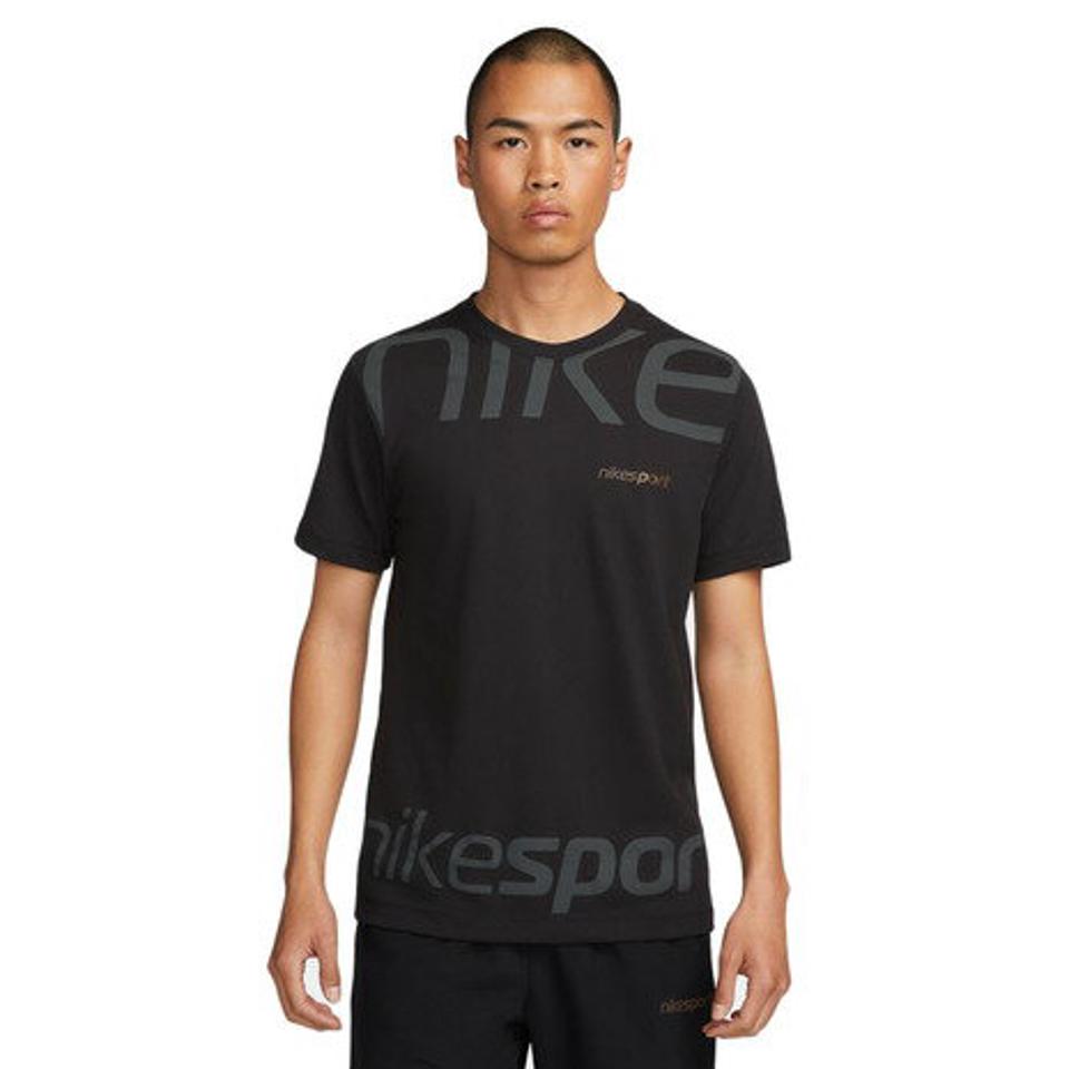 ナイキ(NIKE)(メンズ)Tシャツ 半袖 メンズ Dri-FIT トレーニング Tシャツ FJ5271-010 ドライフィット 黒 サラリ 快適