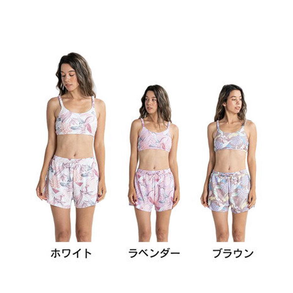 ロキシー(ROXY)(レディース)水着 上下 ラッシュTシャツ 3点セット ON THE BEACH RSW231007