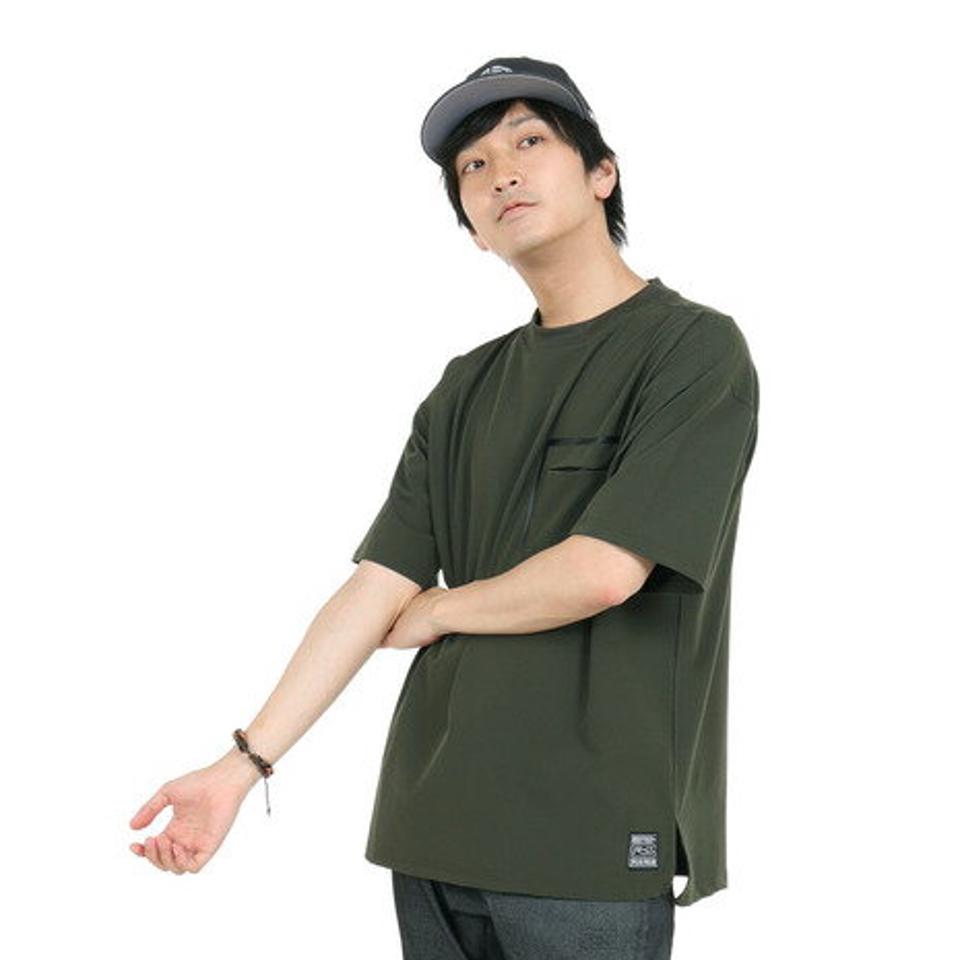 ライズ(RYZ)(メンズ)半袖Tシャツ メンズ MFX ポケット RZ10EG23SS0021 KHK