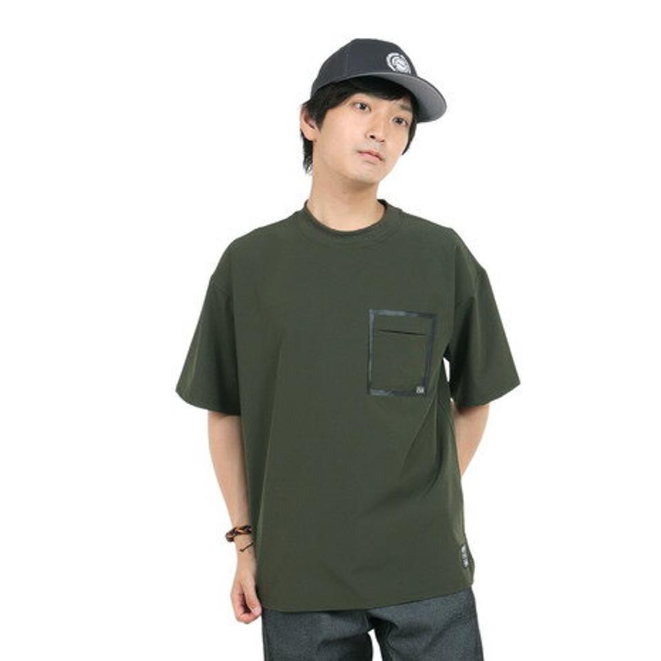 ライズ(RYZ)(メンズ)半袖Tシャツ メンズ MFX ポケット RZ10EG23SS0021 KHK