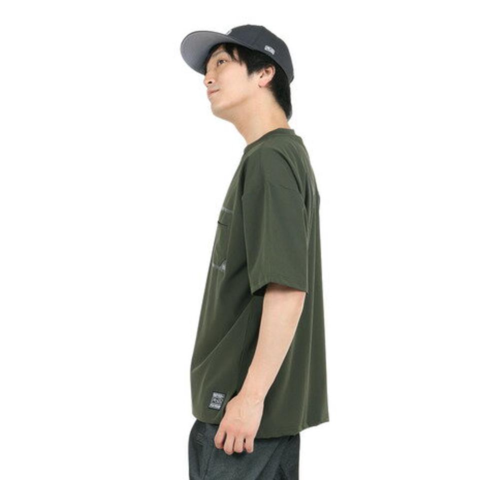 ライズ(RYZ)(メンズ)半袖Tシャツ メンズ MFX ポケット RZ10EG23SS0021 KHK