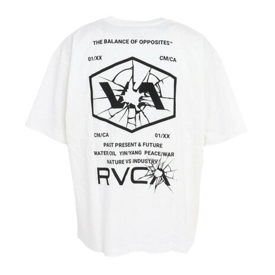 ルーカ(RVCA)(メンズ)半袖Tシャツ メンズ T ON HI VIS BLANK BD041271 WHT