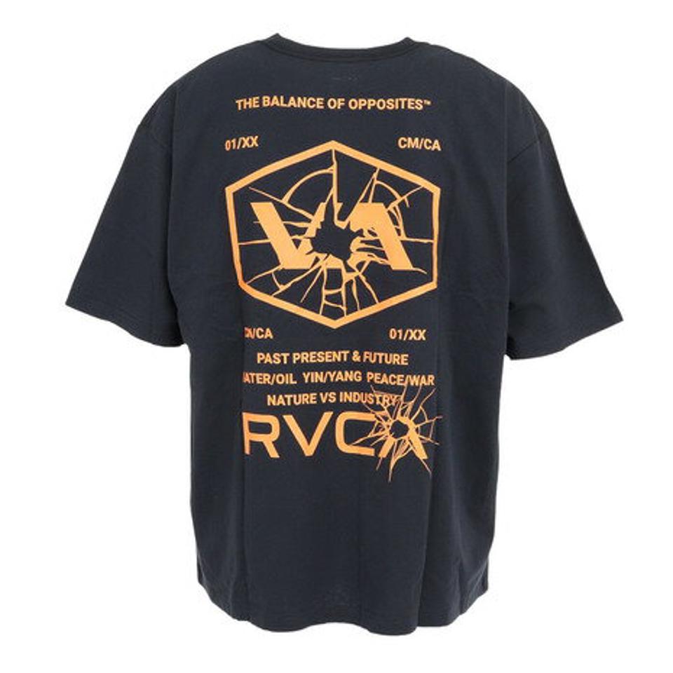 ルーカ(RVCA)(メンズ)半袖Tシャツ メンズ T ON HI VIS BLANK Tシャツ BD041271 BLK
