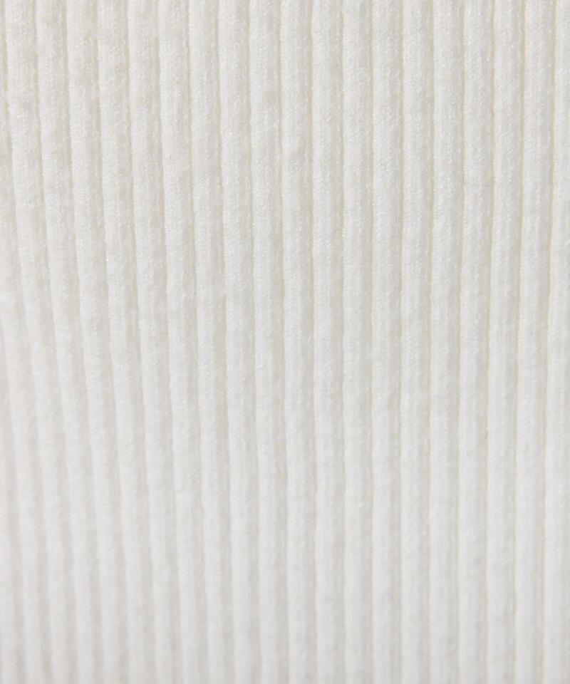 《1月13日13:00まで TIME SALE開催中》デザインネックリブニット