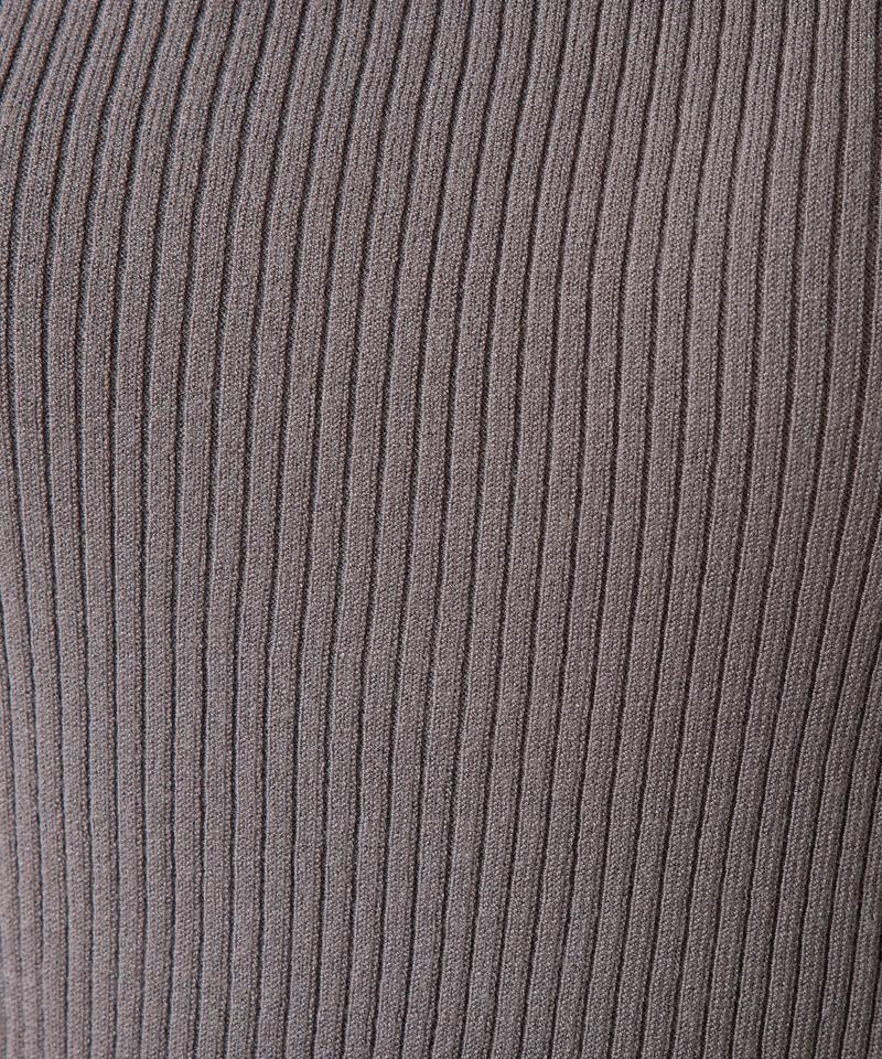 《1月13日13:00まで TIME SALE開催中》デザインネックリブニット