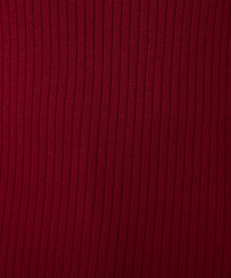 《1月13日13:00まで TIME SALE開催中》デザインネックリブニット