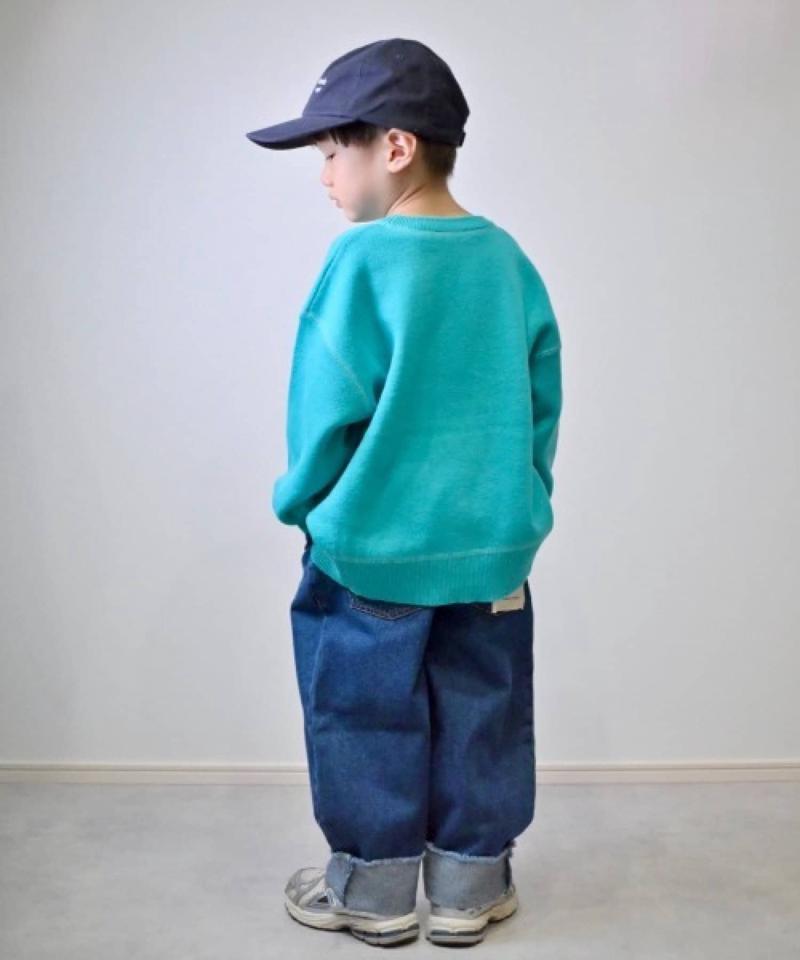 【KIDS】【TYPY DENIM】甘織り裾フリンジカーブデニム