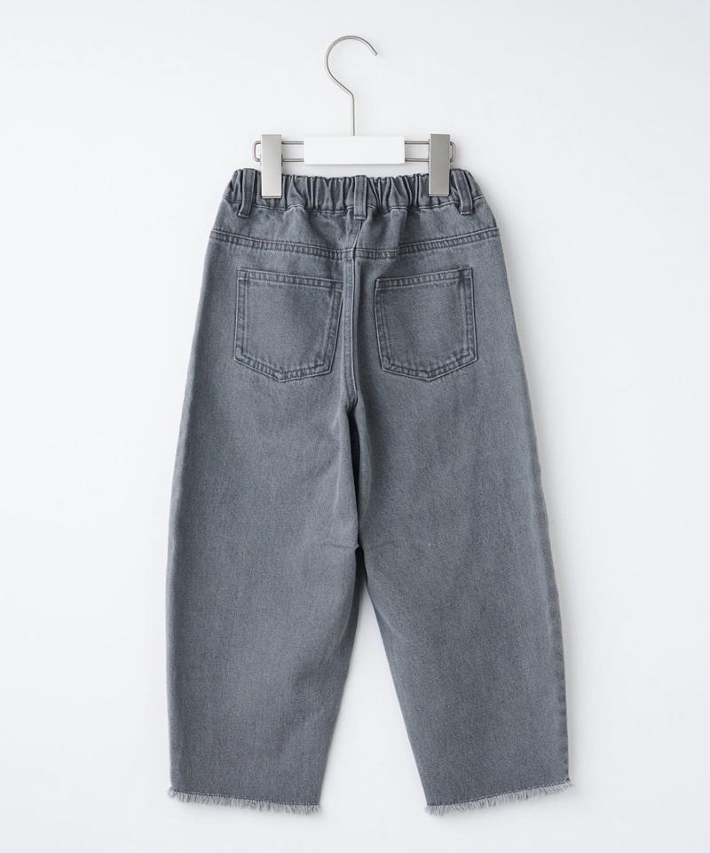 【KIDS】【TYPY DENIM】甘織り裾フリンジカーブデニム