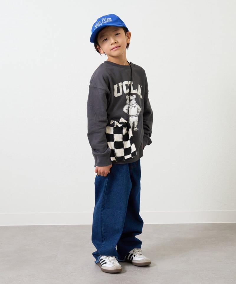 【KIDS】【TYPY DENIM】甘織り裾フリンジカーブデニム