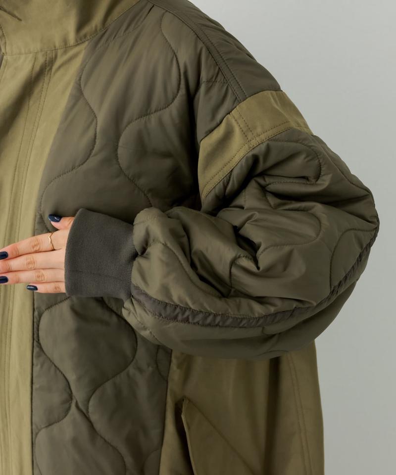 【etsinta/エシンタ】切替マキシミリタリーコート