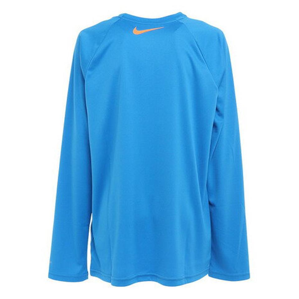 ナイキ(NIKE)(キッズ)ジュニア ラッシュガード 長袖 Tシャツ ロンT NESSC837 1991052-871 ブルー