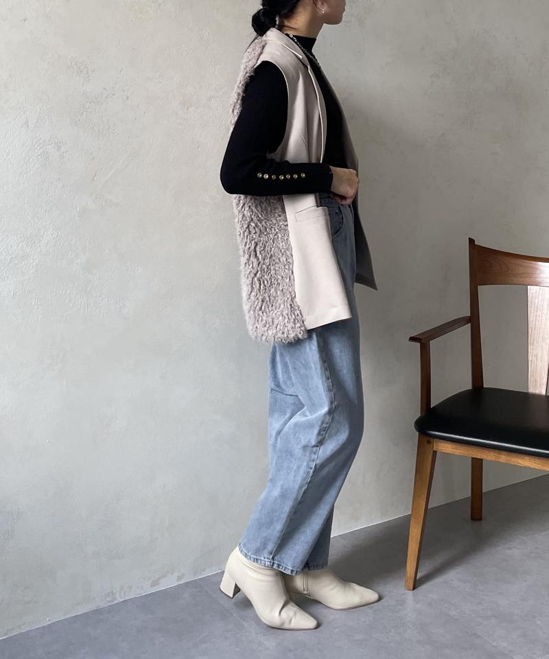 ポインテッドストレッチショートブーツ