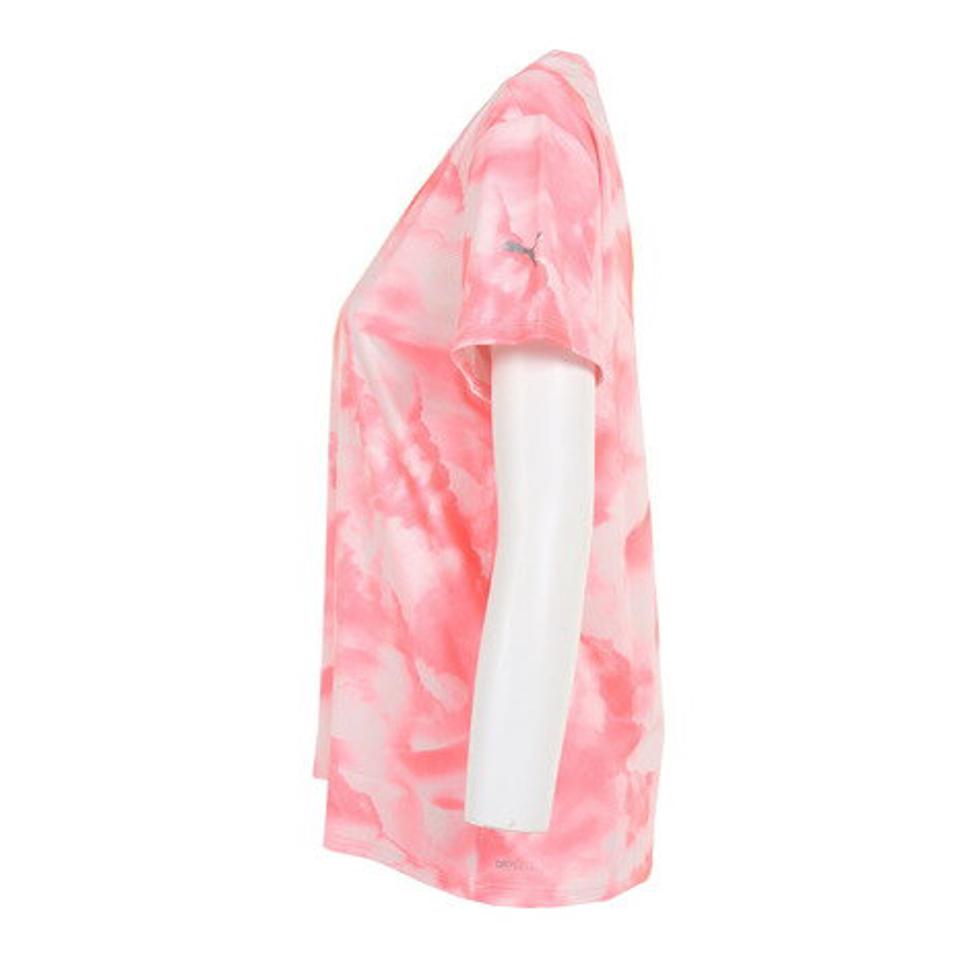 プーマ(PUMA)(レディース)半袖Tシャツ レディース RUN FAVORITE AOP 524573 62 PNK