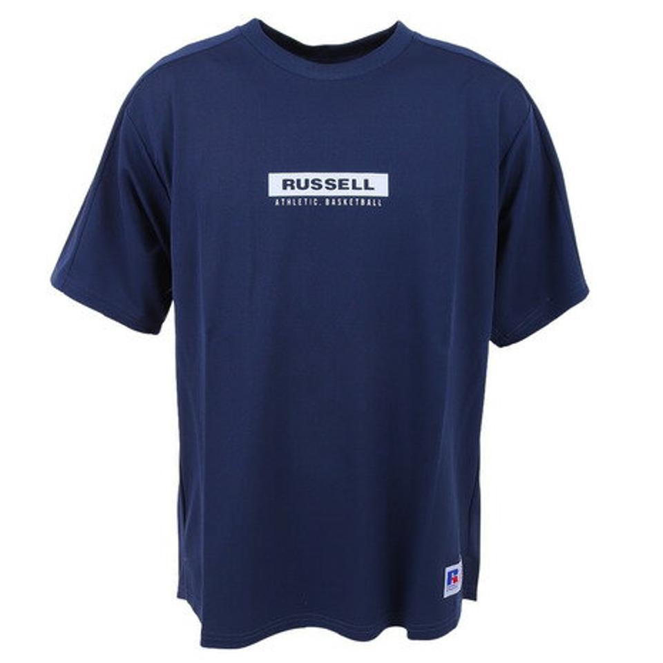 【3点10%OFFクーポン対象!11/16まで】ラッセル(RUSSELL)(メンズ)冷感 Tシャツ RBBM23S0001 NVY