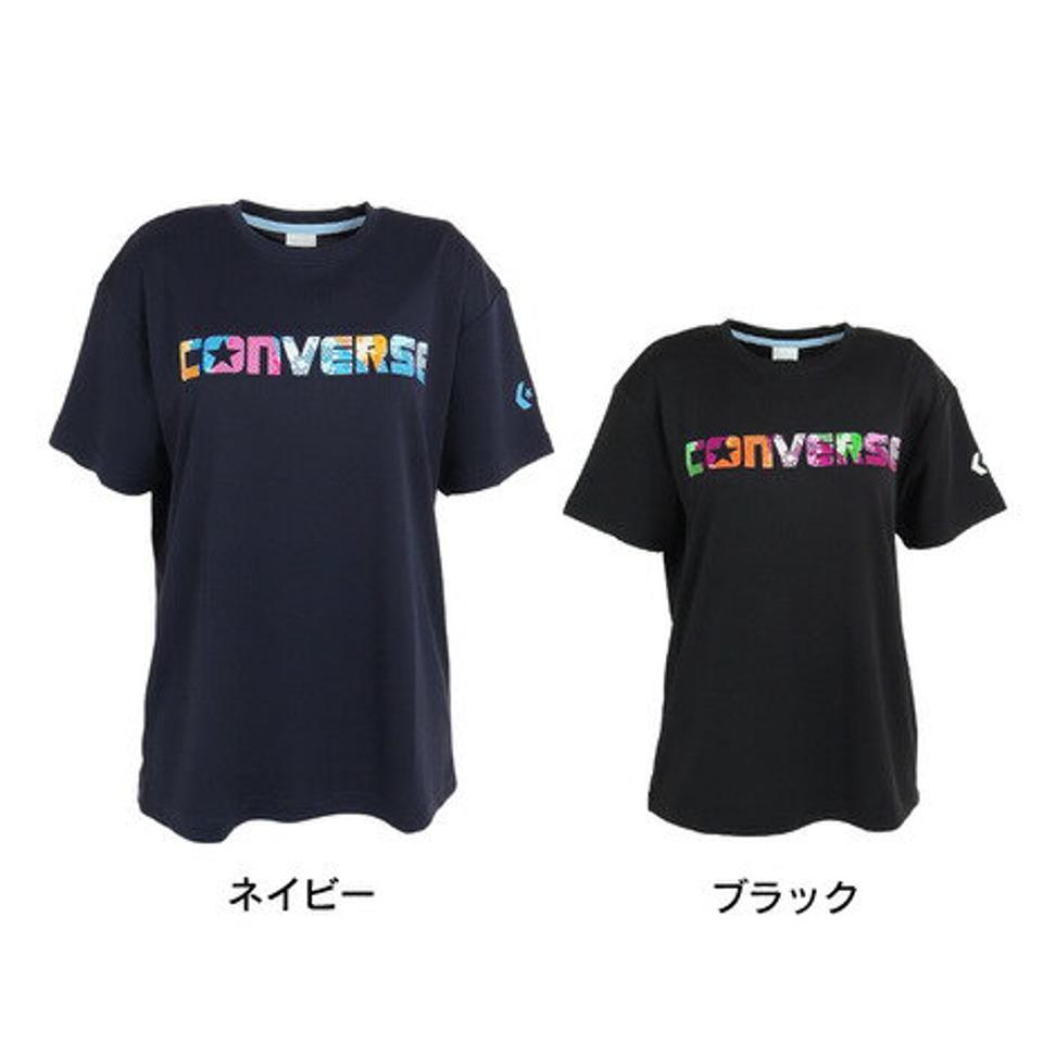 コンバース(CONVERSE)(レディース)バスケットボールウェア 半袖プリントTシャツ CB331353