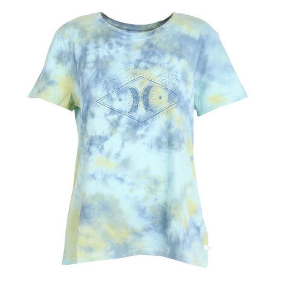 ハーレー(HURLEY)(レディース)Honey Dew Tie Dye Classic Crew Tシャツ 22 3HS1580123-LTB