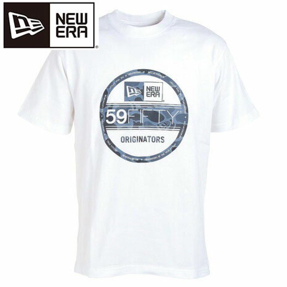 ニューエラ(NEW ERA)(メンズ)半袖Tシャツ メンズ ダックハンターカモ ステッカー 13516777