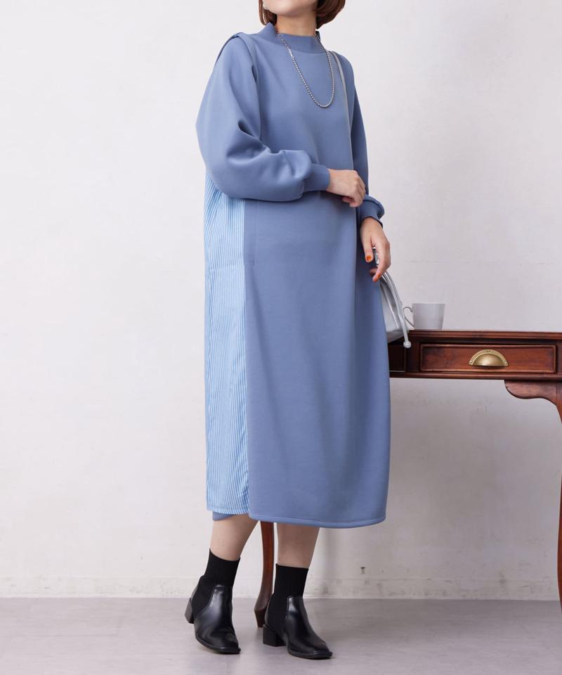 ニット切替ショートブーツ