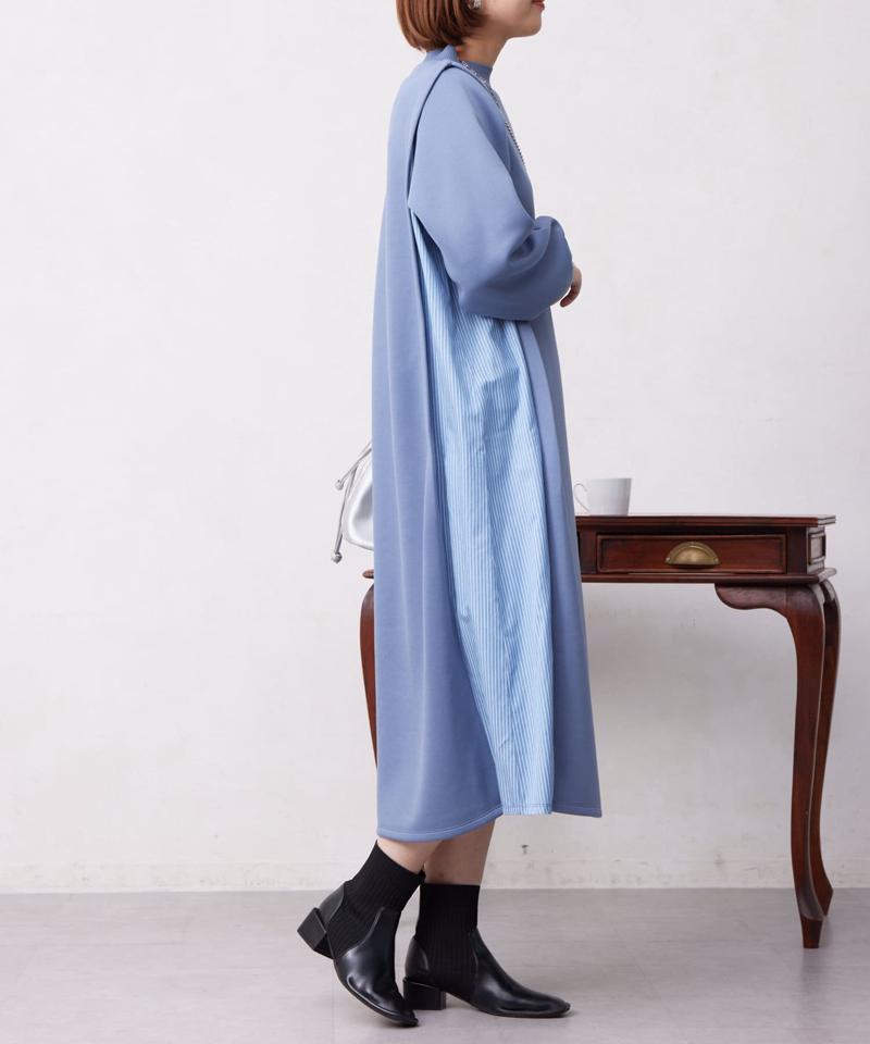 ニット切替ショートブーツ