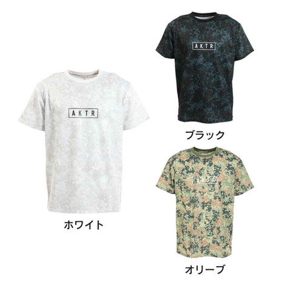 アクター(AKTR)(メンズ)バスケットボールウェア FLECKTARN CAMO AKTR ロゴ SP Tシャツ 123-013005