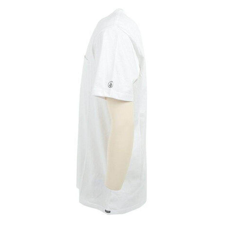 ボルコム(Volcom)(メンズ)半袖Tシャツ メンズ SOLID POCKET 23SP AF032200 WHT